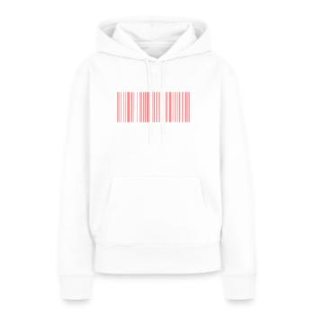Barcode Scannen EAN 1c - Frauen Premium Bio Hoodie - Weiß - Vorne - Julia (174cm)