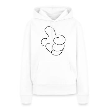 ok - Frauen Premium Bio Hoodie - Weiß - Vorne - Julia (174cm)
