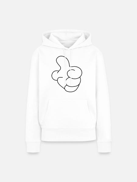 ok - Frauen Premium Bio Hoodie - Weiß