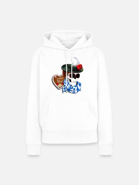 fesches Madl - Frauen Premium Bio Hoodie - Weiß