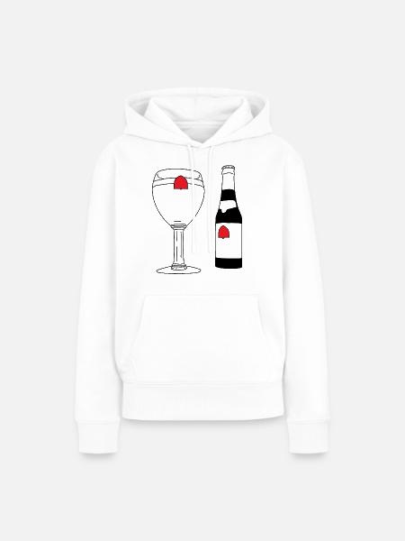 Belgian Beer - Frauen Premium Bio Hoodie - Weiß