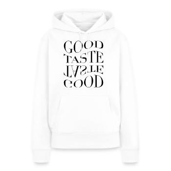 It's a Good Taste - Frauen Premium Bio Hoodie - Weiß - Vorne - Julia (174cm)