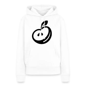 Pomme - Sweat à capuche Premium bio Femme - blanc - Devant - Julia (174cm)