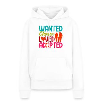 Adoption of children Adoption foster parents - Women’s Premium Organic Hoodie - white - Front - Julia (174cm)