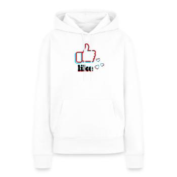wie ich tik tok - Frauen Premium Bio Hoodie - Weiß - Vorne - Julia (174cm)