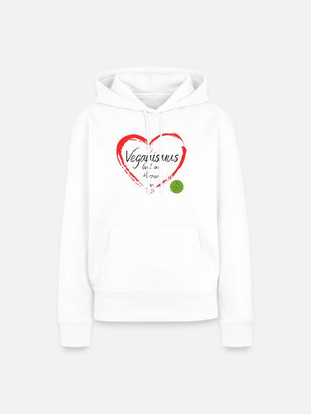 Veganismus - Frauen Premium Bio Hoodie - Weiß
