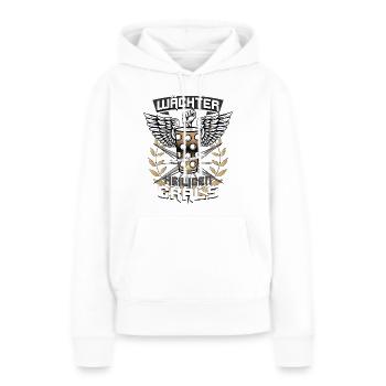 Wächter des heiligen Grals - Frauen Premium Bio Hoodie - Weiß - Vorne - Julia (174cm)