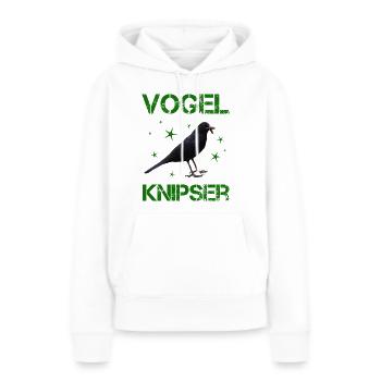 Vogelknipser Vogelfotograf Ornithologe - Frauen Premium Bio Hoodie - Weiß - Vorne - Julia (174cm)