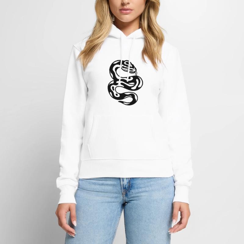 Puffer python snake Women’s Premium Organic Hoodie
