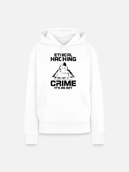 Cybersécurité Sécurité informatique Cybersécurité - Sweat à capuche Premium bio Femme - blanc