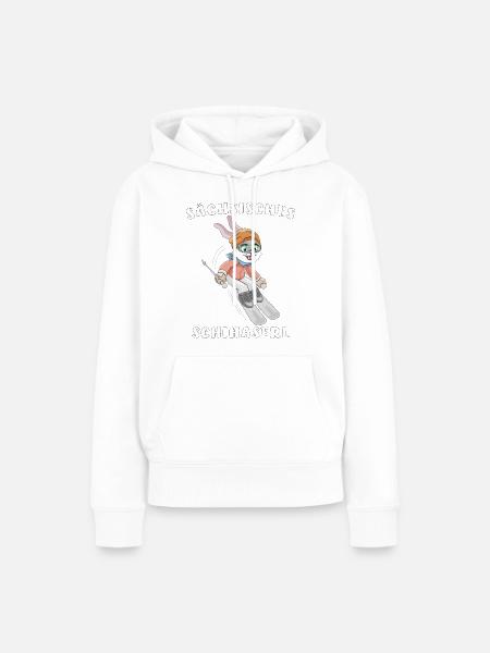 SCHIHASE SÄCHSISCHES SCHIHASERL - Frauen Premium Bio Hoodie - Weiß