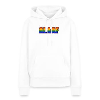 Chaque Jeck est différent! Moi aussi. Carnaval LGBTQ de Cologne - Sweat à capuche Premium bio Femme - blanc - Devant - Julia (174cm)