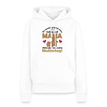 Muttertag Geschenk Beste Mama Süße Bären - Frauen Premium Bio Hoodie - Weiß - Vorne - Julia (174cm)