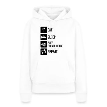 French horn French horn player French hornist - Women’s Premium Organic Hoodie - white - Front - Julia (174cm)