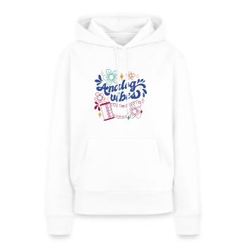 Retro Photographer Vintage Analog Vibes - Frauen Premium Bio Hoodie - Weiß - Vorne - Julia (174cm)