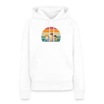Enfants Jardin d’enfants Jouer Jeunes filles Enfant - Sweat à capuche Premium bio Femme - blanc - Devant - Julia (174cm)