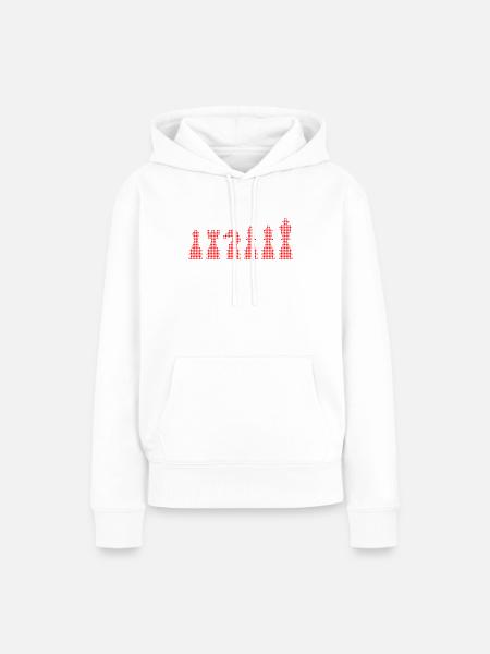 Schach - Frauen Premium Bio Hoodie - Weiß