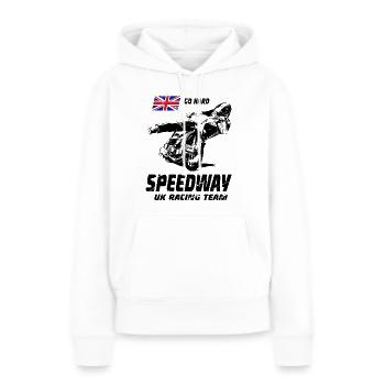 Speedway - Motorcycle Speedway - Women’s Premium Organic Hoodie - white - Front - Julia (174cm)