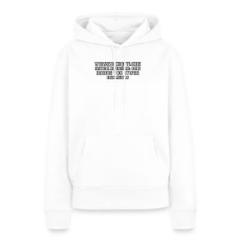 Wissenschaft - Wissenschaftliche Entdeckungen: - Frauen Premium Bio Hoodie - Weiß - Vorne - Julia (174cm)