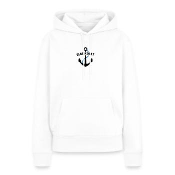 Elbe Pirat - Frauen Premium Bio Hoodie - Weiß - Vorne - Julia (174cm)