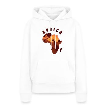 Africa Sundown Wildnis Sahara Wüste - Frauen Premium Bio Hoodie - Weiß - Vorne - Julia (174cm)