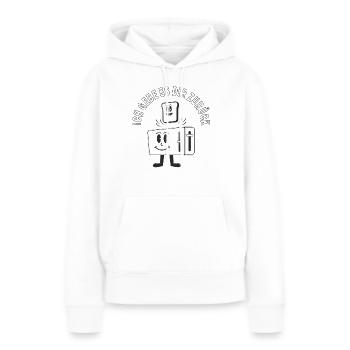 TOASTER ICH GEBE ES DIR ZURÜCK - Frauen Premium Bio Hoodie - Weiß - Vorne - Julia (174cm)