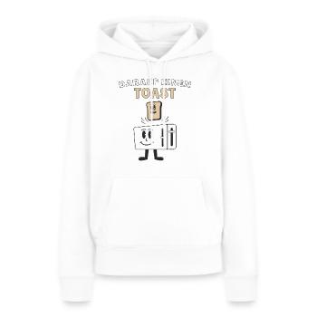 TOASTER DARAUF EINEN TOAST - Frauen Premium Bio Hoodie - Weiß - Vorne - Julia (174cm)