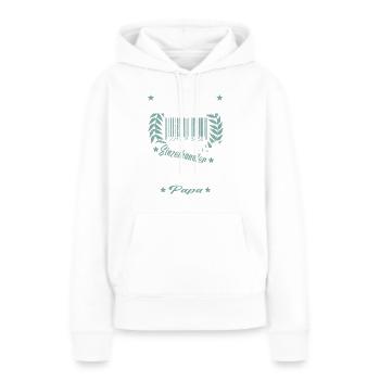 Verkäufer Vatertag Einzelhandel Einzelhändler Papa - Frauen Premium Bio Hoodie - Weiß - Vorne - Julia (174cm)