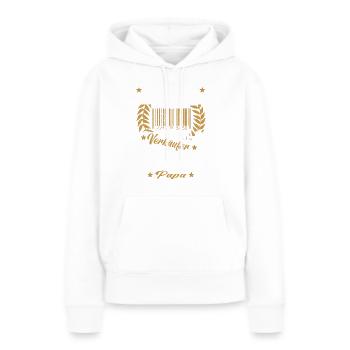 Verkäufer Vatertag Einzelhandel Einzelhändler Papa - Frauen Premium Bio Hoodie - Weiß - Vorne - Julia (174cm)