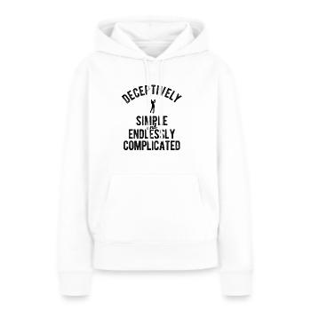 Golfplatz zum Golfen Golf - Frauen Premium Bio Hoodie - Weiß - Vorne - Julia (174cm)