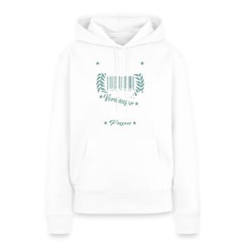 Verkäufer Vatertag Einzelhandel Einzelhändler Papa - Frauen Premium Bio Hoodie - Weiß - Vorne - Julia (174cm)