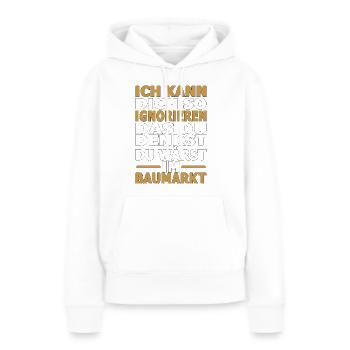 Verkäuferin Einzelhändler Einzelhandel Verkäufer - Frauen Premium Bio Hoodie - Weiß - Vorne - Julia (174cm)