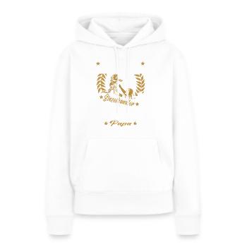 Verkäufer Vatertag Einzelhandel Einzelhändler Papa - Frauen Premium Bio Hoodie - Weiß - Vorne - Julia (174cm)