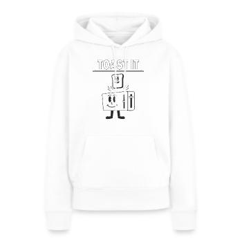 TOASTER TOAST IT - Sweat à capuche Premium bio Femme - blanc - Devant - Julia (174cm)