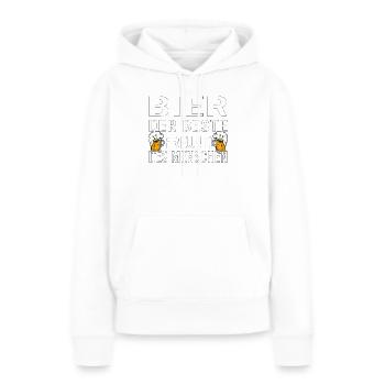 Vatertag Himmelfahrt Bier Nachbar Nachbarn Saufen - Frauen Premium Bio Hoodie - Weiß - Vorne - Julia (174cm)