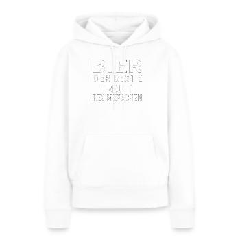 Vatertag Himmelfahrt Bier Nachbar Nachbarn Saufen - Frauen Premium Bio Hoodie - Weiß - Vorne - Julia (174cm)
