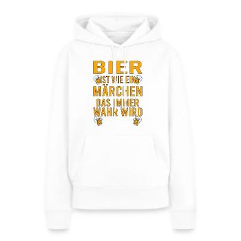 Himmelfahrt Bier Nachbarn Saufen Vatertag Nachbar - Frauen Premium Bio Hoodie - Weiß - Vorne - Julia (174cm)