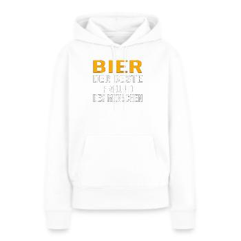 Vatertag Himmelfahrt Bier Nachbar Nachbarn Saufen - Frauen Premium Bio Hoodie - Weiß - Vorne - Julia (174cm)