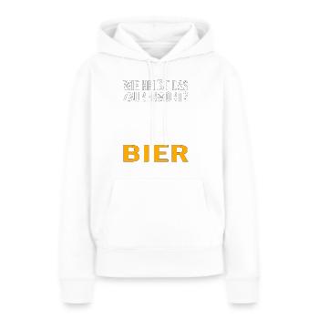 Vatertag Himmelfahrt Bier Nachbar Nachbarn Saufen - Frauen Premium Bio Hoodie - Weiß - Vorne - Julia (174cm)