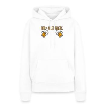Vatertag Himmelfahrt Bier Nachbar Nachbarn Saufen - Frauen Premium Bio Hoodie - Weiß - Vorne - Julia (174cm)