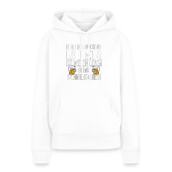 Vatertag Himmelfahrt Bier Nachbar Nachbarn Saufen - Frauen Premium Bio Hoodie - Weiß - Vorne - Julia (174cm)