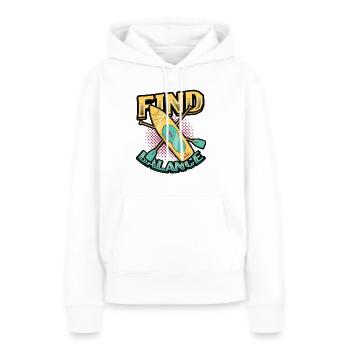 Balance Finden - Frauen Premium Bio Hoodie - Weiß - Vorne - Julia (174cm)