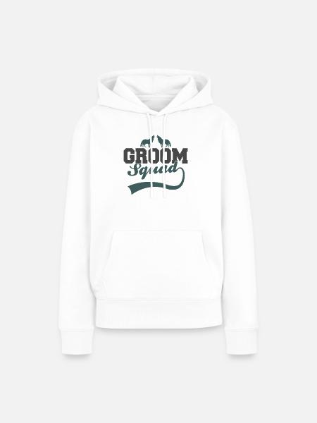 Bräutigam's Wolfsrudel - Frauen Premium Bio Hoodie - Weiß