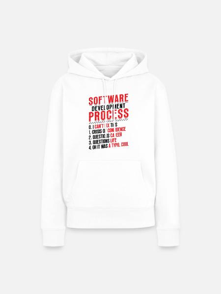 Software-Entwicklungsprozess, Programmierung - Frauen Premium Bio Hoodie - Weiß