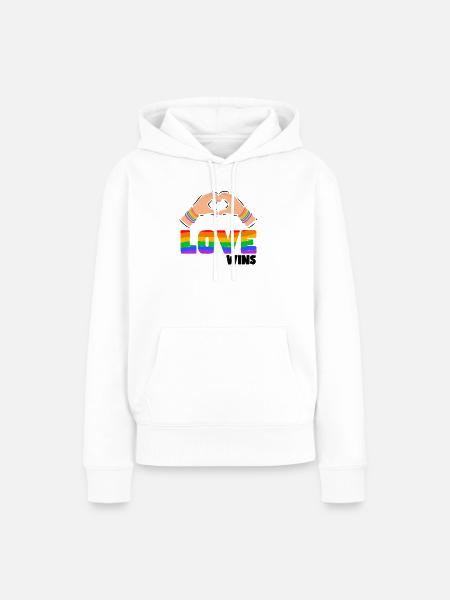 Stolz LGBTQ. Stellungnahme - Frauen Premium Bio Hoodie - Weiß