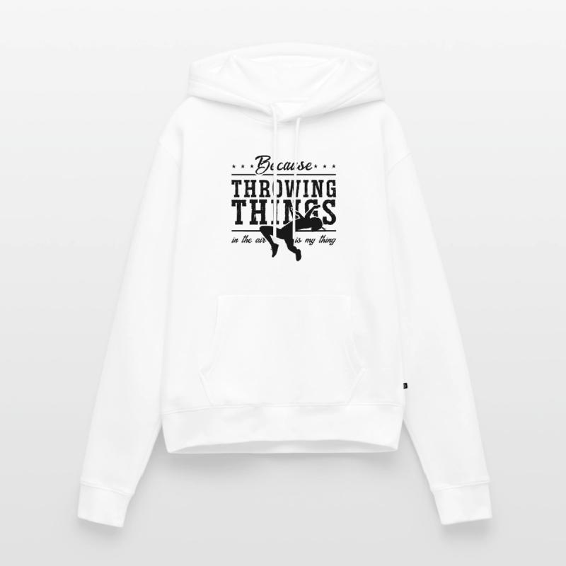 Parce que lancer des choses dans la course Running Sprinter Sweat à capuche Premium bio Femme