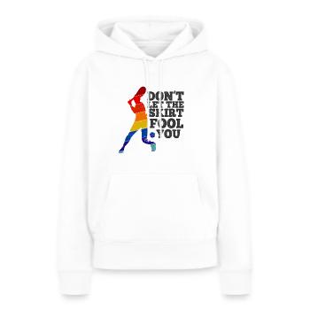 Tennisplatz Spruch Für Tennis - Frauen Premium Bio Hoodie - Weiß - Vorne - Julia (174cm)