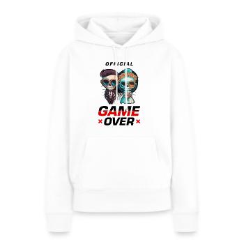 Hochzeitspaar Game Over Brautpaar Jga - Frauen Premium Bio Hoodie - Weiß - Vorne - Julia (174cm)