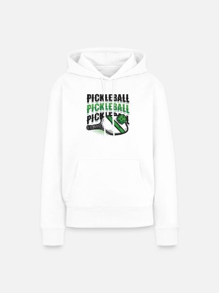 Pickleball-Liebhaber - Frauen Premium Bio Hoodie - Weiß