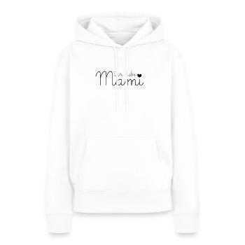 Ich liebe Mami - Frauen Premium Bio Hoodie - Weiß - Vorne - Julia (174cm)